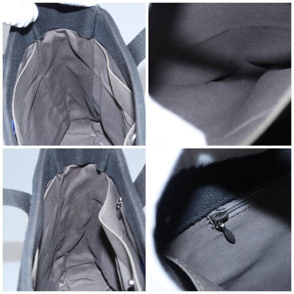 BURBERRY Tote Bag Canvas Black Auth ti2661 - Picture 13 of 15